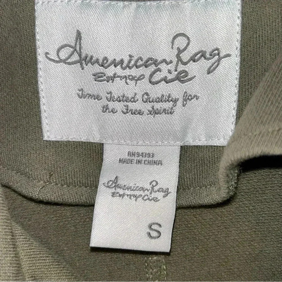 NEW American Rag Womens Small Moto Jacket Green Size Asymmetrical Zip Front Edgy - Picture 3 of 11